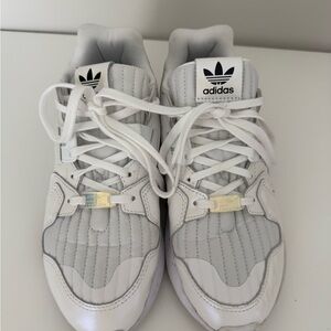 Adidas Classic White and Gray Sneakers